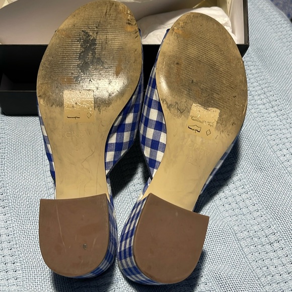 J Crew gingham Heeled slide - Picture 4 of 6